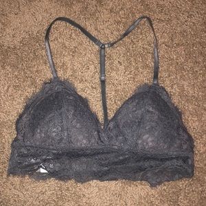 NWT!! Aerie lace bralette - dark gray